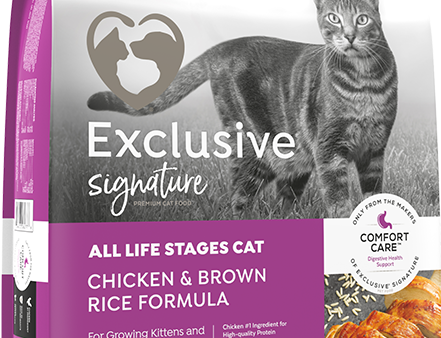 Exclusive® Signature All Life Stages Cat Chicken & Brown Rice Formula Cat Food Fashion