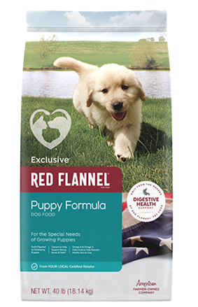 Exclusive Red Flannel® Puppy Formula Dog Food Fashion