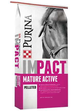 Purina® Impact® Mature Active Pelleted Horse Feed Fashion