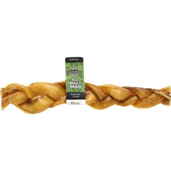 Redbarn Naturals Braided Bully Sticks Dog Treats on Sale