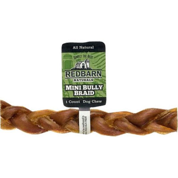 Redbarn Naturals Braided Bully Sticks Dog Treats on Sale