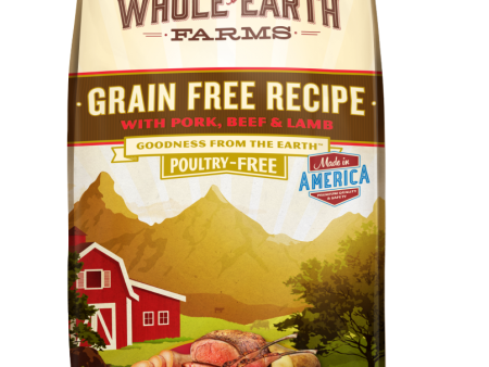 Whole Earth Farms Grain Free Recipe with Pork, Beef and Lamb Dry Dog Food For Cheap