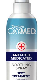 TropiClean OxyMed Medicated Anti itch Spray for Pets Hot on Sale