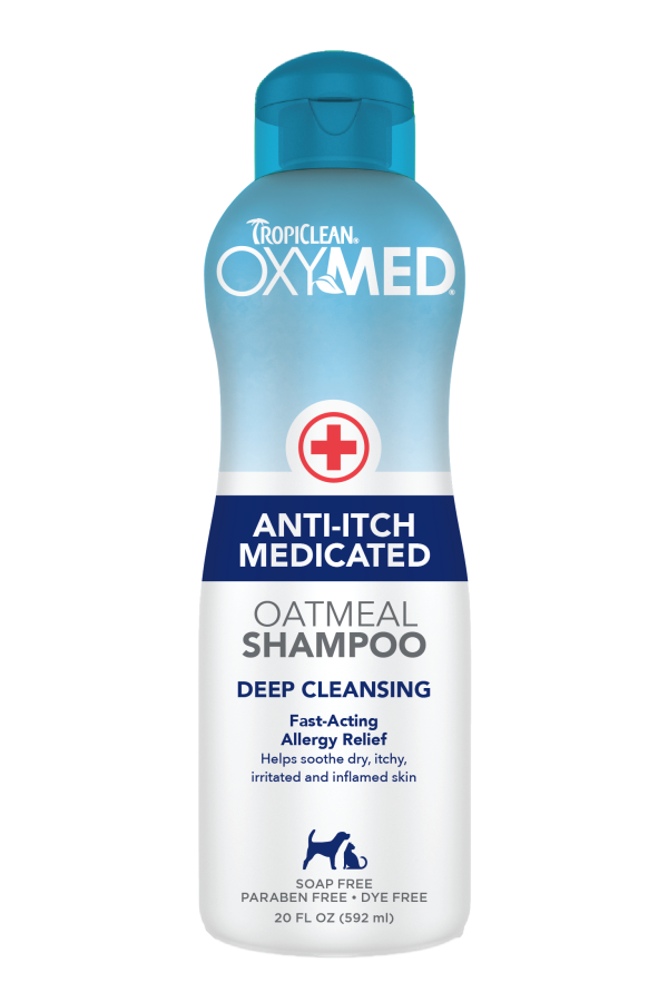 TropiClean OxyMed Anti-itch Medicated Oatmeal Shampoo for Dogs and Cats Hot on Sale