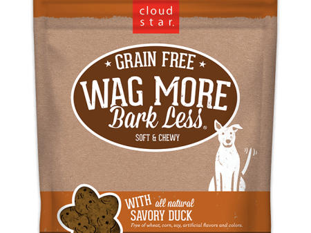 Cloud Star Wag More Bark Less Soft and Chewy Grain Free Savory Duck Dog Treats For Sale