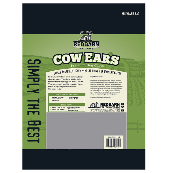 Redbarn Naturals Cow Ears Dog Treats For Sale