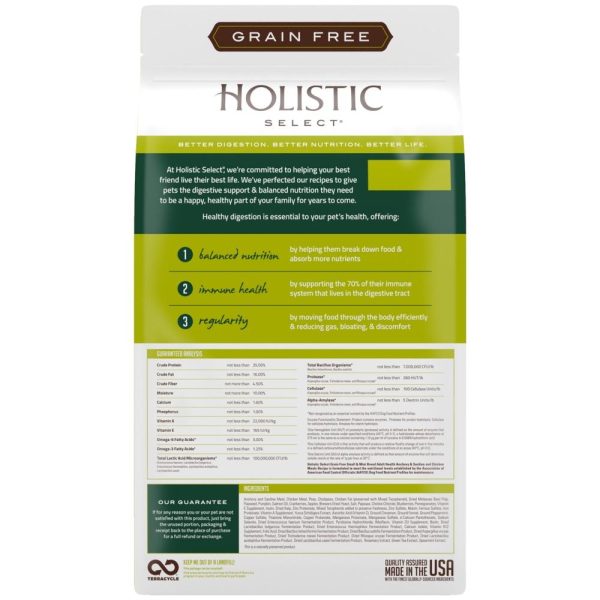 Holistic Select Natural Grain Free Small and Mini Breed Anchovy, Sardine, and Chicken Meal Dry Dog Food on Sale