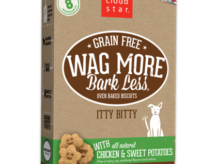 Cloud Star Wag More Bark Less Grain Free Itty Bitty Biscuits with Chicken & Sweet Potatoes Discount