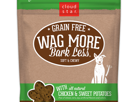 Cloud Star Wag More Bark Less Soft and Chewy Grain Free Chicken and Sweet Potatoes Dog Treats Discount