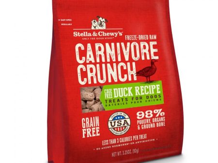 Stella & Chewy s Carnivore Crunch Grain Free Duck Recipe Freeze Dried Raw Dog Treats on Sale