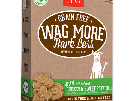 Cloud Star Wag More Bark Less Oven Baked Grain Free Chicken and Sweet Potatoes Dog Treats Online Sale