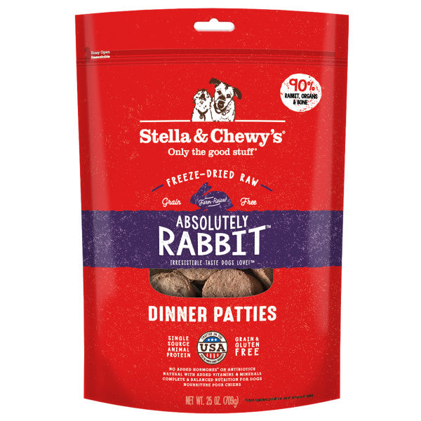 Stella & Chewy s Freeze-Dried Raw Dinner Patties For Dogs - Absolutely Rabbit Recipe For Discount