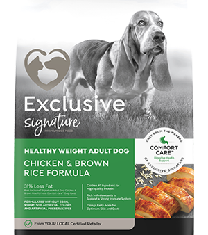 Exclusive Pet Food Exclusive Signature Healthy Weight Adult Dog Chicken & Brown Rice Formula Supply