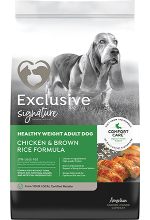 Exclusive Pet Food Exclusive Signature Healthy Weight Adult Dog Chicken & Brown Rice Formula Supply