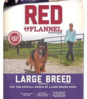 Exclusive Red Flannel Large Breed Dog Food For Sale