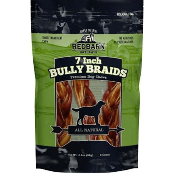 Redbarn Naturals Braided Bully Sticks Dog Treats on Sale