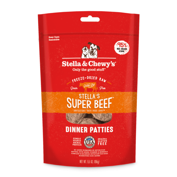 Stella & Chewy s Stella s Super Beef Freeze-Dried Dinner Patties Dog Food Hot on Sale