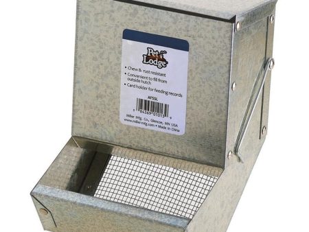 Pet Lodge® Steel Small Animal Feeder with Sifter Bottom For Sale