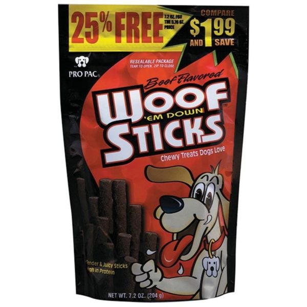 Pro Pac Woof Em Down Sticks Dog Treats Fashion