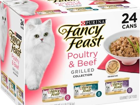 Fancy Feast Grilled Poultry and Beef Feast Variety Canned Cat Food Sale