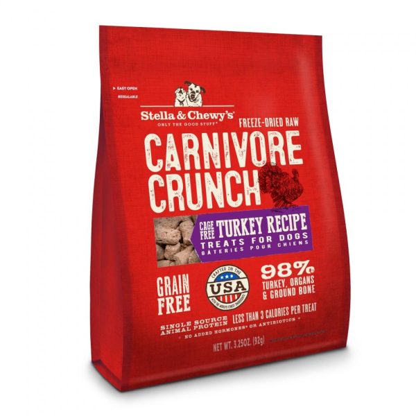 Stella & Chewy s Turkey Recipe Carnivore Crunch Dog Treats Online