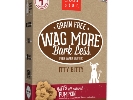 Cloud Star Wag More Bark Less Oven Baked Grain Free Itty Bitty Pumpkin Dog Treats Online now