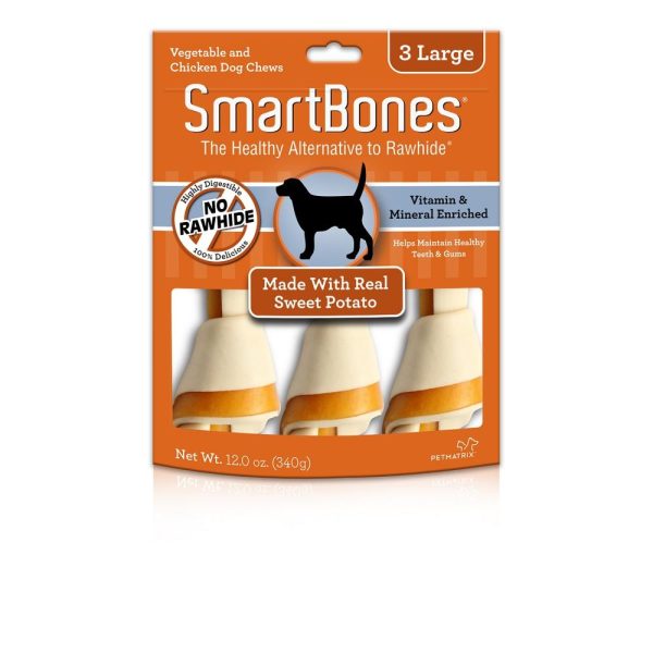 SmartBones Rawhide-Free Sweet Potato Dog Treats Hot on Sale