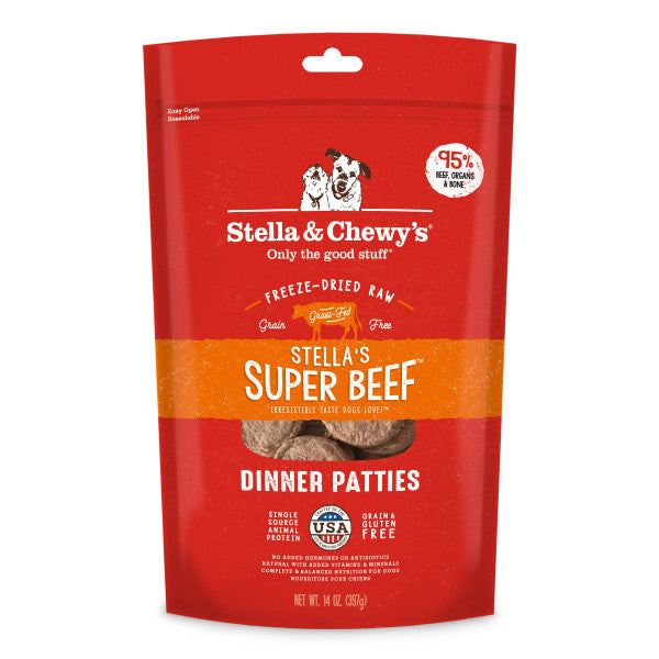 Stella & Chewy s Stella s Super Beef Freeze-Dried Dinner Patties Dog Food Hot on Sale