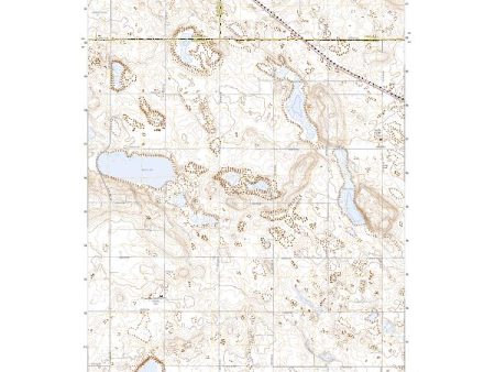 US Topo 7.5-minute map for Anamoose SW ND on Sale