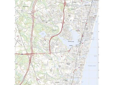 US Topo 7.5-minute map for Asbury Park NJ on Sale