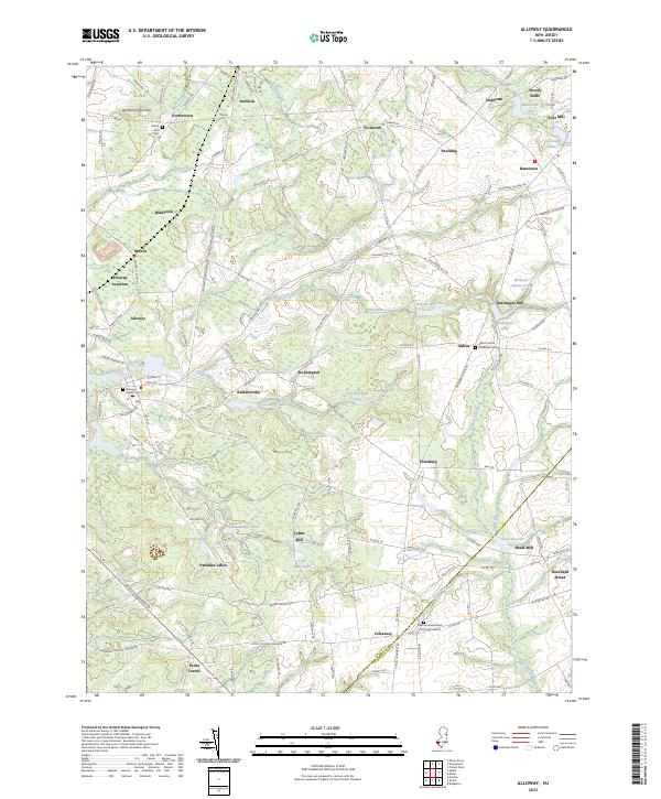 US Topo 7.5-minute map for Alloway NJ Online