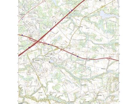 US Topo 7.5-minute map for Allentown NJ Discount