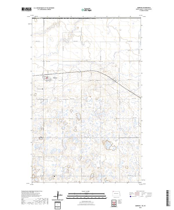 US Topo 7.5-minute map for Ambrose NDSK Online Hot Sale