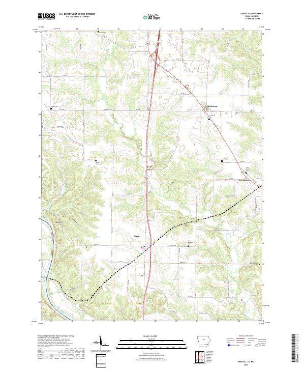 US Topo 7.5-minute map for Argyle IAMO Fashion