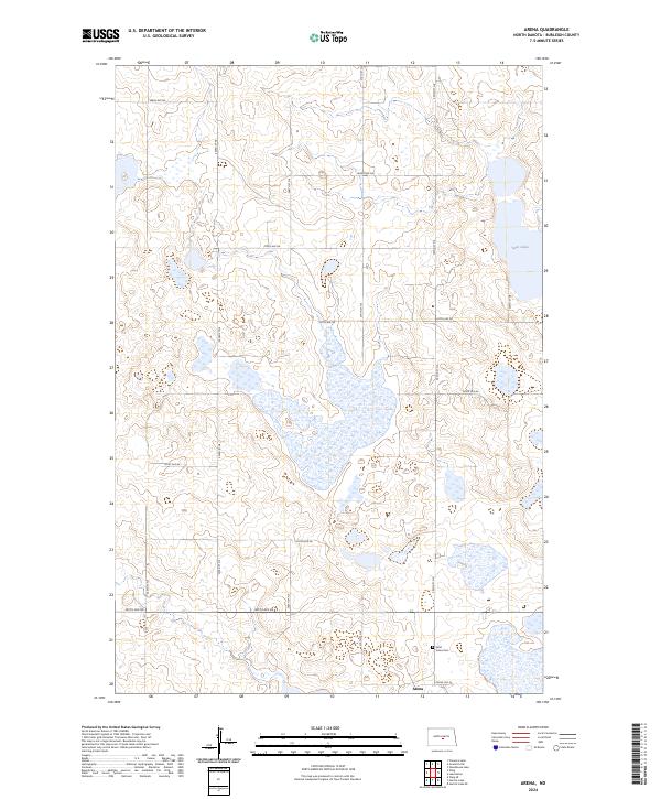 US Topo 7.5-minute map for Arena ND Online now