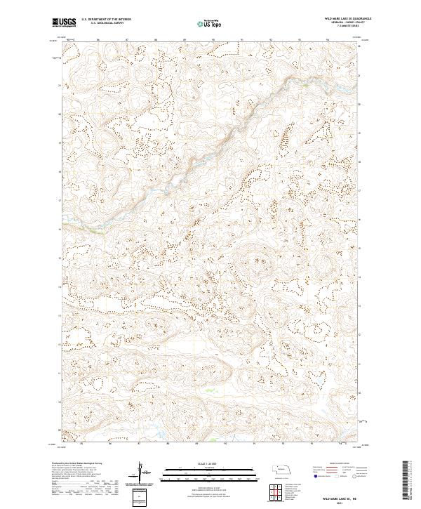 USGS US Topo 7.5-minute map for Wild Mare Lake SE NE 2021 Supply