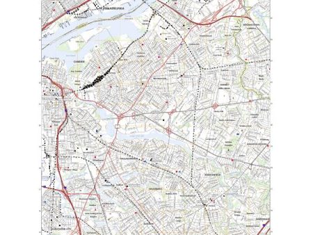 US Topo 7.5-minute map for Camden NJPA Cheap