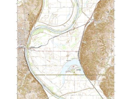 US Topo 7.5-minute map for Atchison East KSMO Discount