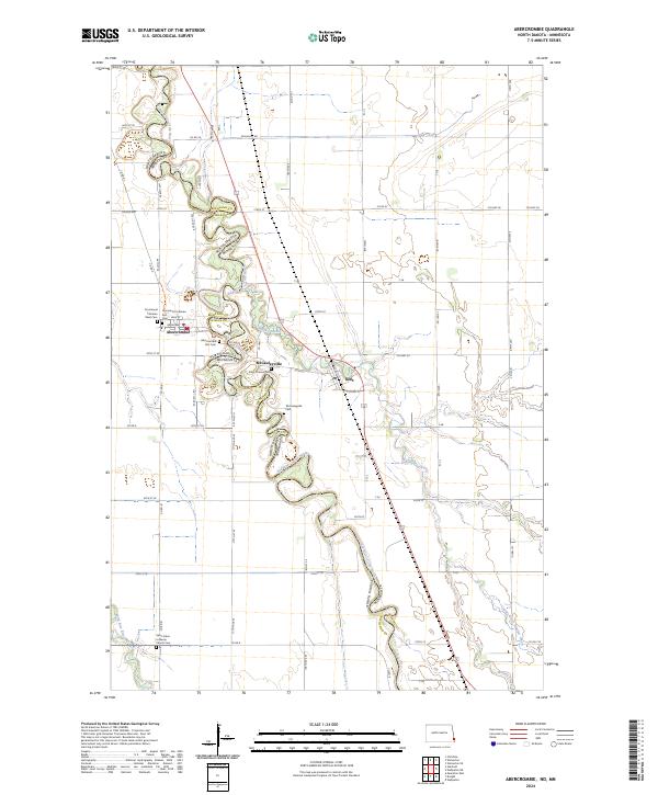 US Topo 7.5-minute map for Abercrombie NDMN Fashion