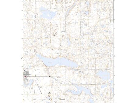 US Topo 7.5-minute map for Ashley East ND Online Hot Sale