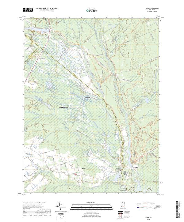 US Topo 7.5-minute map for Atsion NJ Online