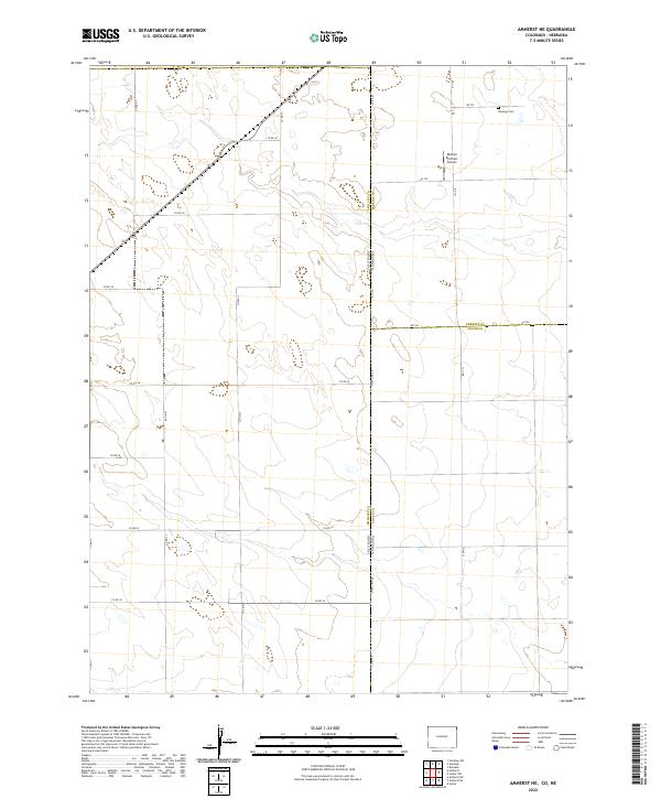 US Topo 7.5-minute map for Amherst NE CONE Online Hot Sale