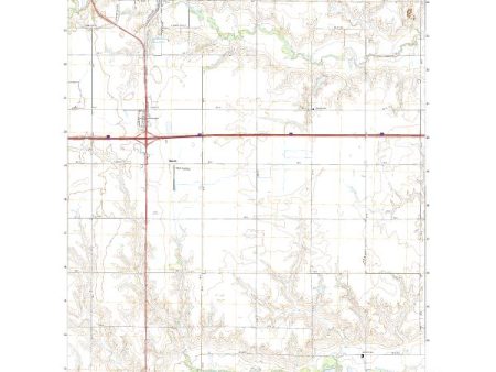 USGS US Topo 7.5-minute map for York South NE 2021 Sale