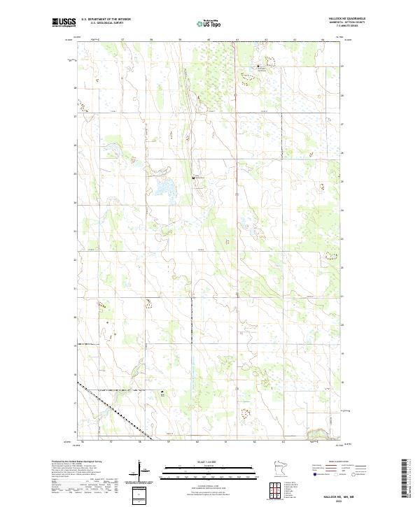 US Topo 7.5-minute map for Hallock NE MNMB For Cheap