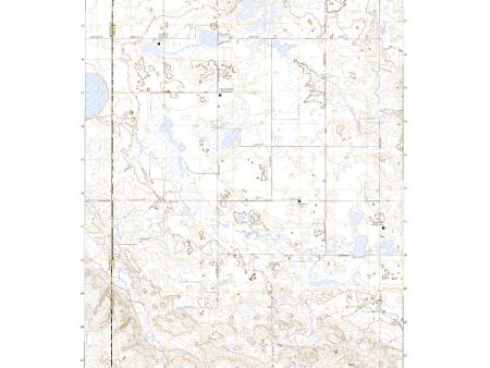 US Topo 7.5-minute map for Harriet Lake SE ND For Discount