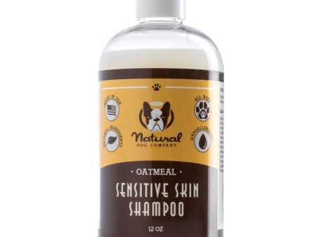 Natural Dog Company Sensitive Skin Oatmeal Hypoallergenic Dog Shampoo 12oz Online now