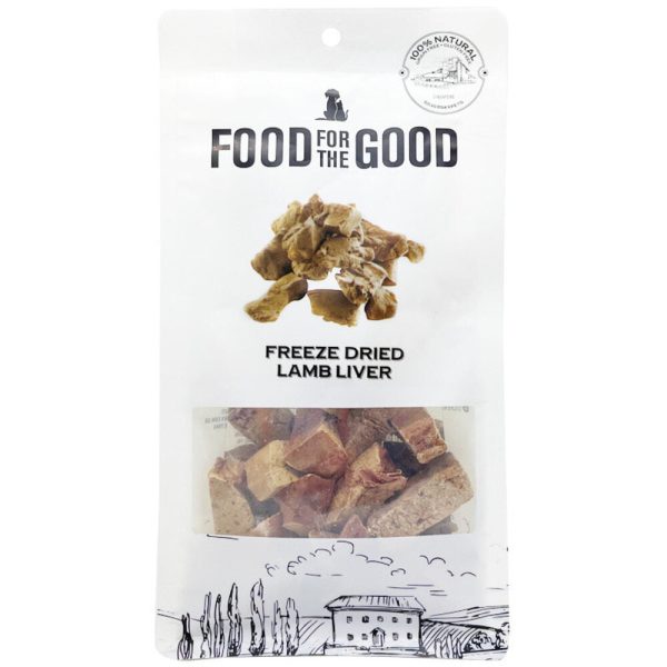 25% OFF: Food For The Good Lamb Liver Freeze-Dried Treats For Cats & Dogs 70g on Sale