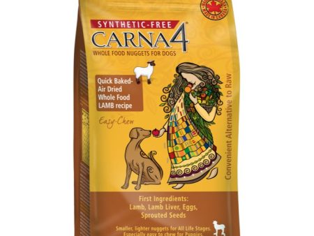 BUNDLE DEAL: Carna4 Quick Baked Air Dried Easy Chew Lamb Grain-Free Dry Dog Food 2.2lb Online now