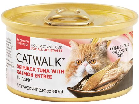 Catwalk Skipjack Tuna with Salmon Entree In Aspic Canned Cat Food 80g Cheap