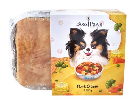 BossiPaws Pork Stew With Pastry Frozen Dog Treat 250g on Sale